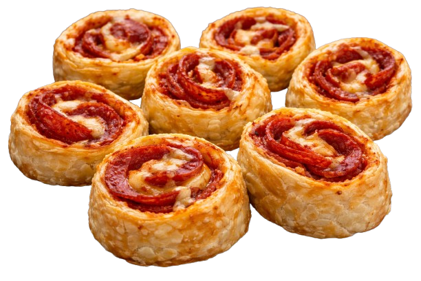 Pizzabrötchen mit Rinder-Salami